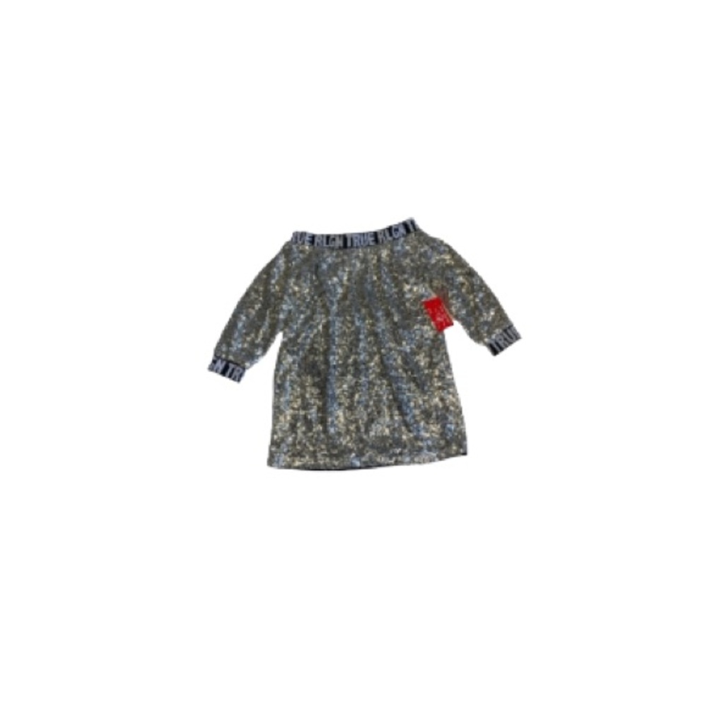 🆕 True Religion “Shine” Silver Sequin Off Shoulder Dress - Women’s Size Medium